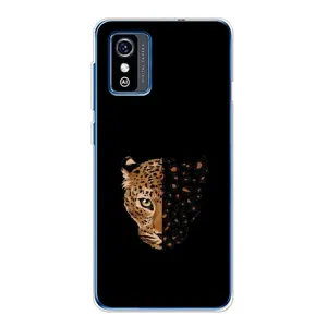 Чехол с леопардовым принтом на ZTE Blade L9 (Леопард на черном)