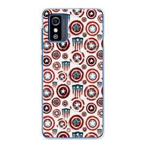 Чехол с Щитом Капитана Америки на ZTE Blade L9 (Марвел щиты)