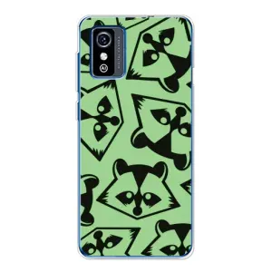 Силиконовый Чехол с Енотами на ZTE Blade L9 (Мордочки Енота)