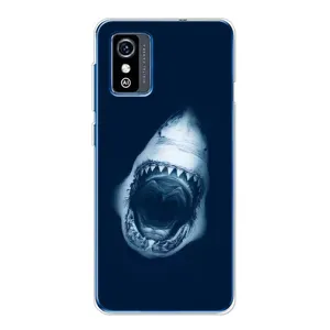 Силиконовый бампер с картинкой животных для ZTE Blade L9 (Пасть Акулы)