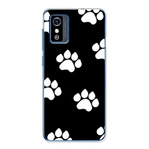 Бампер для ZTE Blade L9 с картинкой "Песики" (Следы собак)
