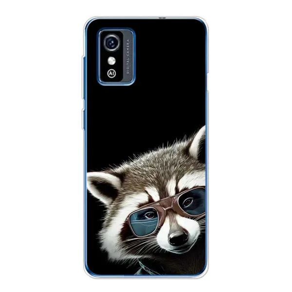 Чехол с рисунком «Стильный Енот» для ZTE Blade L9 Чехол с рисунком «Стильный Енот» для ZTE Blade L9