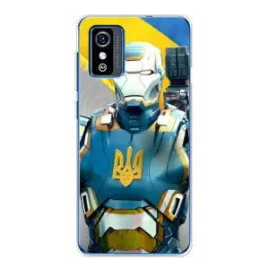 Силиконовый Чехол на ZTE Blade L9 (Я-Украина) (Украинский робокоп)