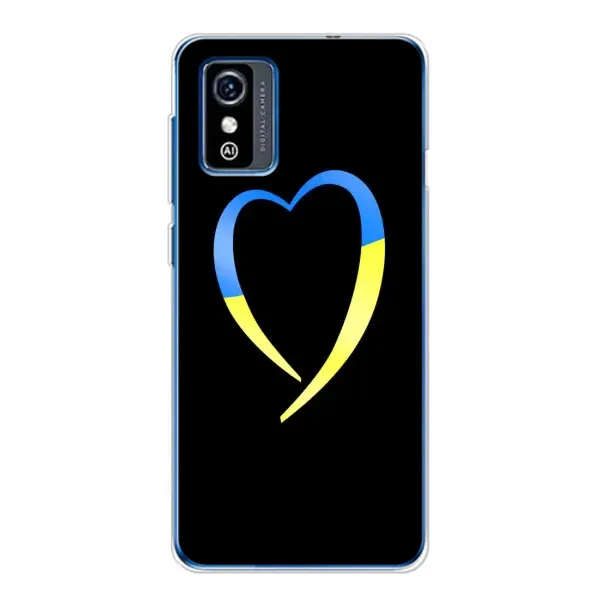 Чехол с рисунком «Украинское сердце» для ZTE Blade L9 Чехол с рисунком «Украинское сердце» для ZTE Blade L9