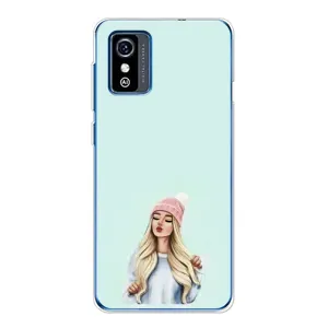 Силіконовый Чохол на ZTE Blade L9 з картинкой Модных девушек (В шапці)