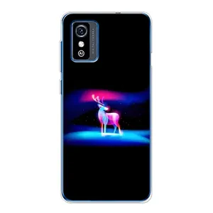 Силиконовый бампер с картинкой животных для ZTE Blade L9 (Яркий олень)