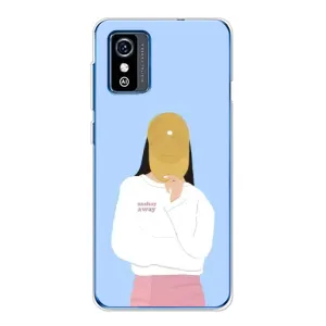 Силіконовый Чохол на ZTE Blade L9 з картинкой Модных девушек (Жовта кепка)