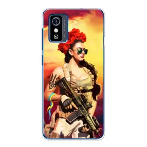 ЗСУ Чохли (TPU) для ZTE Blade L9 (Жінка солдат)