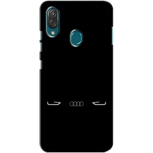 Силиконовый бампер с картинкой машины на ZTE Blade V10 Vita (Силует Audi)