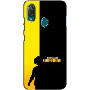 Чехол (TPU) с картинкой "Лого Пабг" на ЗТЕ Блейд В10 Вита (Battlegrounds)