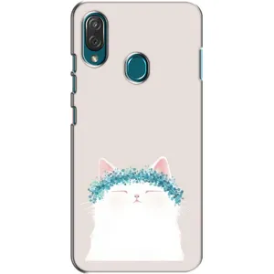 Чехол на тематику: Коты для ZTE Blade V10 Vita (Белый котик)