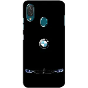 Силиконовый бампер с картинкой машины на ZTE Blade V10 Vita (Черный BMW)