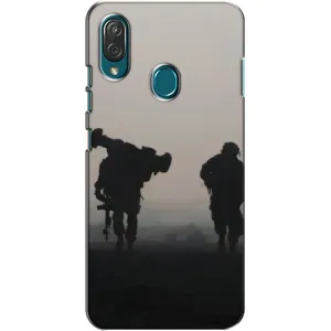 Чехлы на военную тематику для ZTE Blade V10 Vita (Бой солдат)