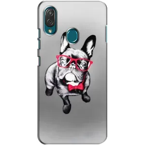 Чехол (ТПУ) Милые собачки для ZTE Blade V10 Vita (Бульдог в очках)