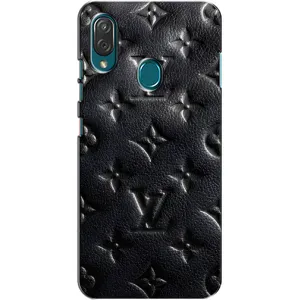 Текстурный Чехол Louis Vuitton для ЗТЕ Блейд В10 Вита (Черный ЛВ)