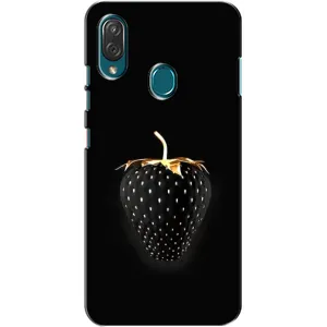 Чехол с изображением вкусной еды для ZTE Blade V10 Vita (Чёрная клубника)