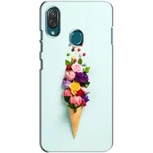 Чехлы с тематикой "ЦВЕТЫ" на ZTE Blade V10 Vita (Цветок-мороженное)