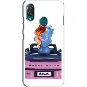 Силиконовый Чехол на ZTE Blade V10 Vita с картинкой Стильных Девушек (Девушка на машине)