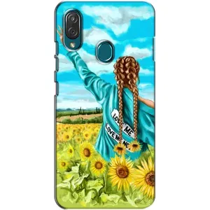 Чехол Стильные девушки на ZTE Blade V10 Vita (Девушка на поле)