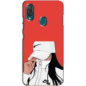 Силиконовый Чехол на ZTE Blade V10 Vita с картинкой Стильных Девушек (Девушка Nike)