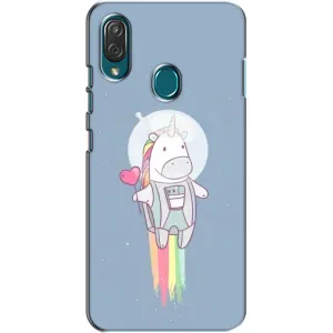 Чехол Unicorn на ZTE Blade V10 Vita (Единорог космонавт)