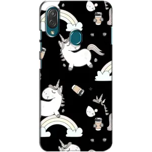 Чехол Unicorn на ZTE Blade V10 Vita (Единорог с кофе)