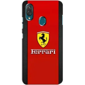 Силиконовый бампер с картинкой машины на ZTE Blade V10 Vita (Ferrari Logo)