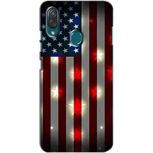 Чехол Флаг USA для ZTE Blade V10 Vita (Флаг США 2)