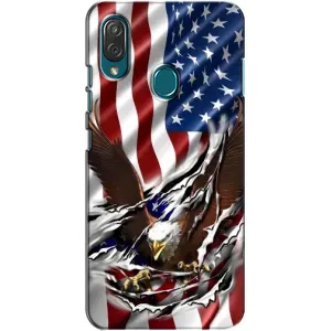 Чехол Флаг USA для ZTE Blade V10 Vita (Флаг USA)