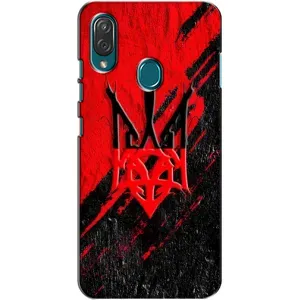 Чехлы УПА (Красно-Чёрный) на ZTE Blade V10 Vita (Герб в цвете УПА)