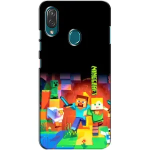 Чехлы для ZTE Blade V10 Vita (Персонажи Майн Крафт) (Герой Майнкрафт)