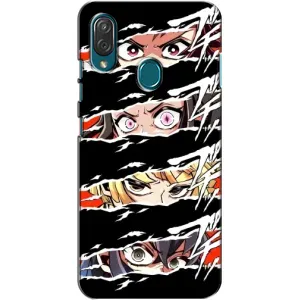 Силіконові чохлі з очіма Anime для ЗТЕ Блейд В10 Віта (Очі на чорному)