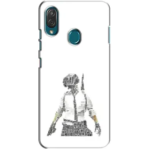 Силиконовый чехол с картинкой "Герой Pubg" на ZTE Blade V10 Vita (Из букв)