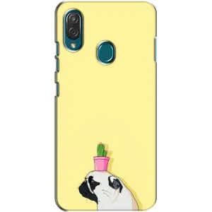 Бампер для ZTE Blade V10 Vita с картинкой "Песики" (Кактус на голове)