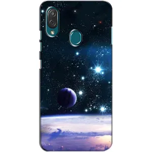 Чехол (ТПУ) с планетами на ZTE Blade V10 Vita (Космический вид)