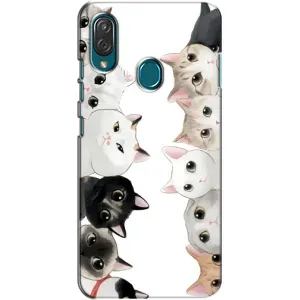 Силиконовый чехол с котиком для ZTE Blade V10 Vita (Коты)