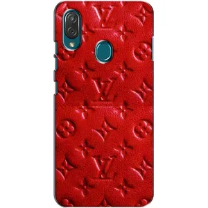 Текстурный Чехол Louis Vuitton для ЗТЕ Блейд В10 Вита (Красный ЛВ)
