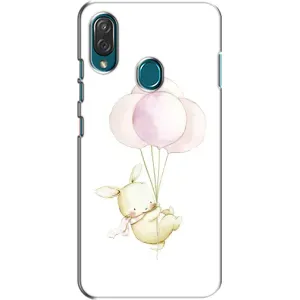 Силиконовый бампер с картинкой животных для ZTE Blade V10 Vita (Кролик и шарики)