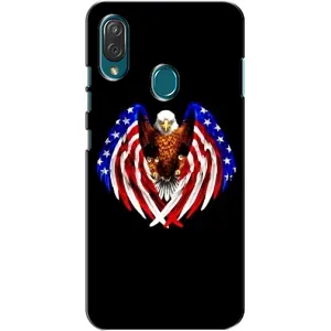 Чехол Флаг USA для ZTE Blade V10 Vita (Крылья США)