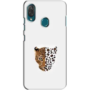 Чехол с леопардовым принтом на ZTE Blade V10 Vita (Леопард на белом)