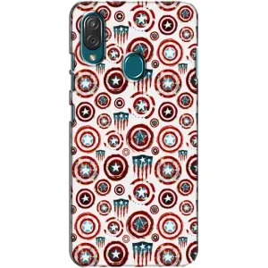 Чехол с Щитом Капитана Америки на ZTE Blade V10 Vita (Марвел щиты)
