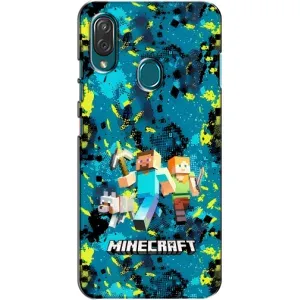 Чехлы для ZTE Blade V10 Vita (Персонажи Майн Крафт) (Майнкрафт)
