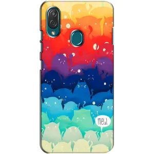 Силиконовый чехол с котиком для ZTE Blade V10 Vita (Mew)