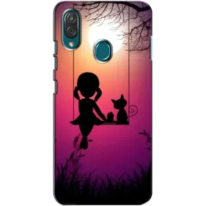 Девчачий Чехол для ZTE Blade V10 Vita (На качели)
