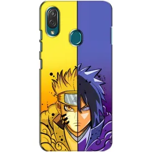 Купить Чехлы на телефон с принтом Anime для ZTE Blade V10 Vita (Naruto Vs Sasuke)