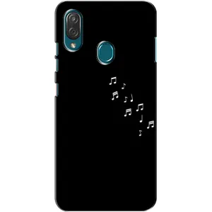 Чохол з картинками на чорному фоні для ZTE Blade V10 Vita (Ноти)