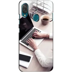 Силиконовый бампер (Работники) на ZTE Blade V10 Vita (Офисный работник)