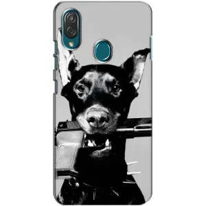 Чехол ДОБЕРМАН для ZTE Blade V10 Vita (Опасный доберман)
