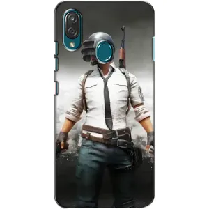 Силиконовый чехол с картинкой "Герой Pubg" на ZTE Blade V10 Vita (Пабг)