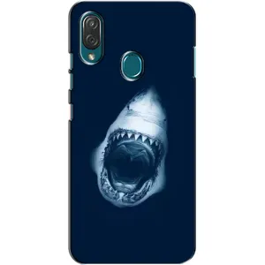 Силиконовый бампер с картинкой животных для ZTE Blade V10 Vita (Пасть Акулы)